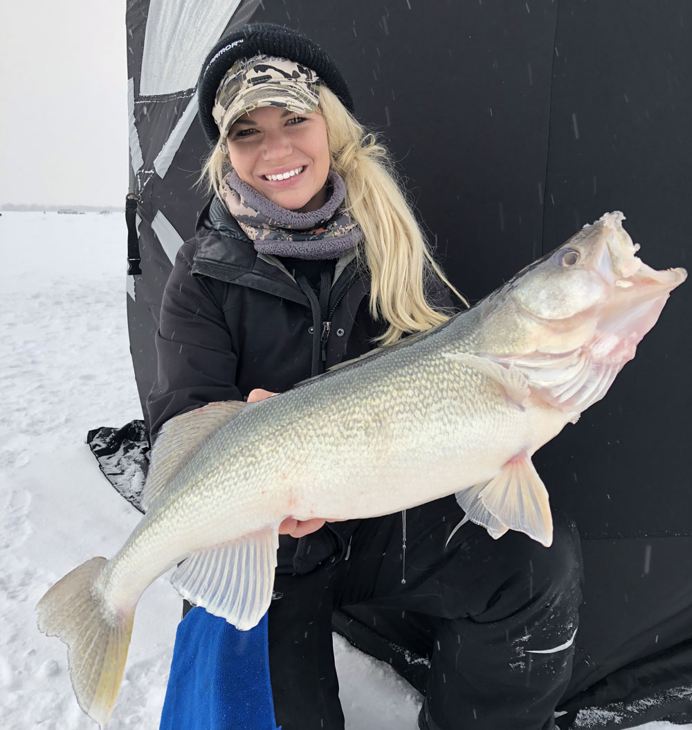 early season walleye ice fishing