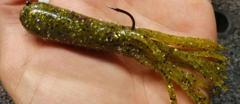 smallmouth bass with tubes detail