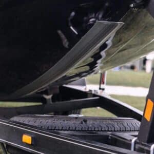Black Megaware KeelGuard on a black boat